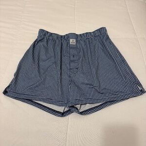 Blue / White Checkered Peter Millar Crown Sport Jubilee Performance Boxer